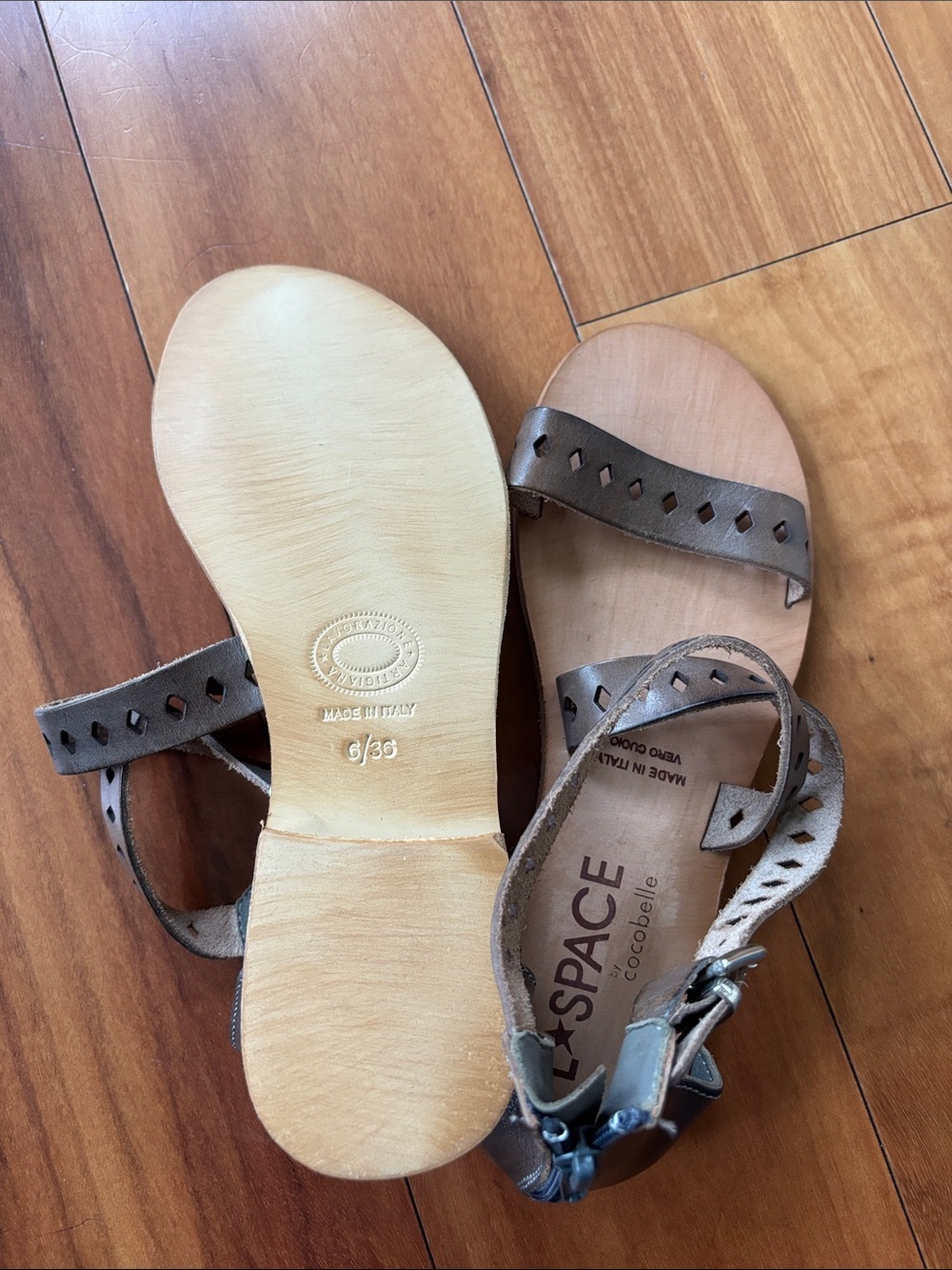 NWOT Italian leather sandals - Picture 5 of 8